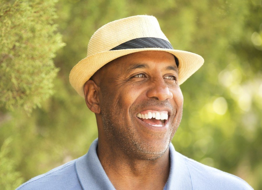 Man laughing after root canal therapy