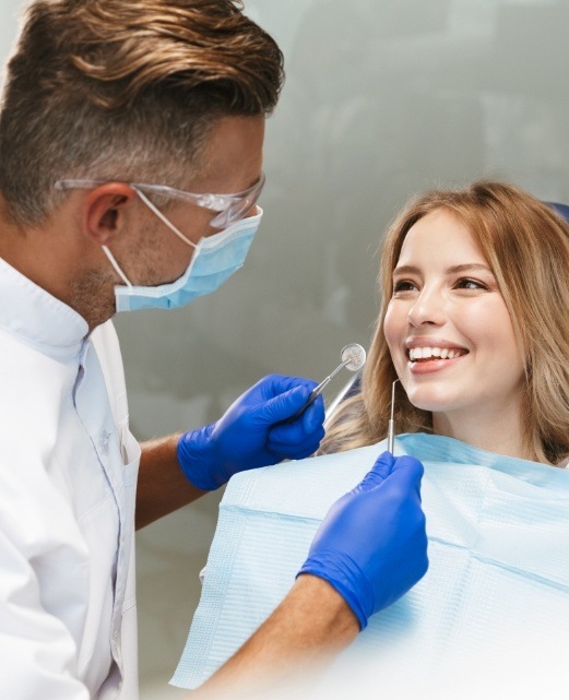 Dentist treating Sea Girt Dental patient