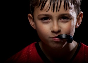 Young man with mouthguard spring lake tursts from Dooley Dental